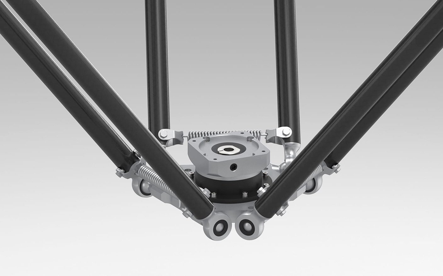 下面的齿轮箱旋转轴