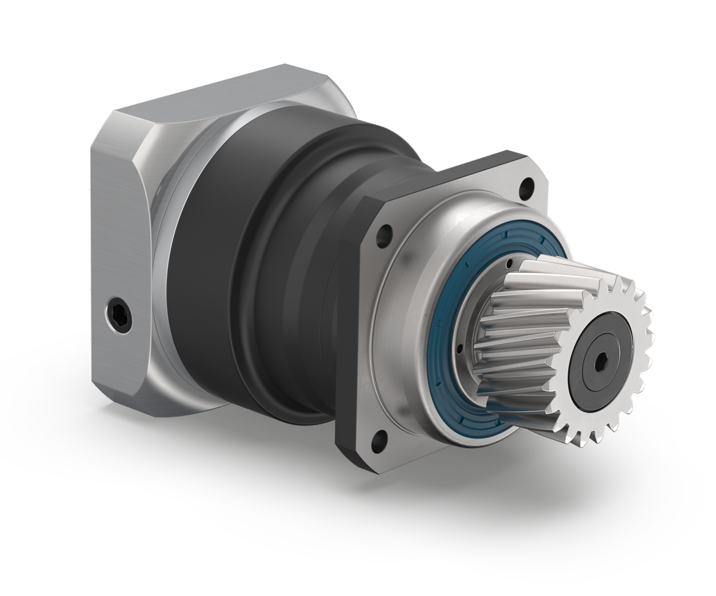 PSN gearbox with mounted pinion